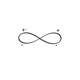 Infinity loop tattoo design